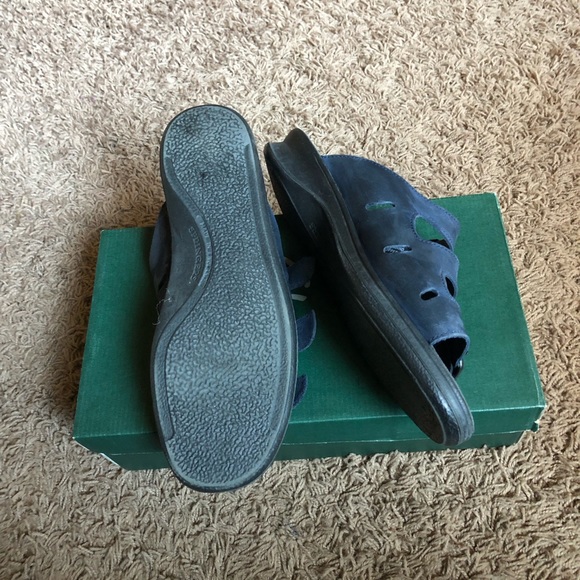 DONATED-Clarks Sunrap Midnight Blue - Size 8W - Picture 4 of 5